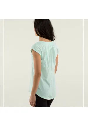 Lululemon Track Tee Heathered Fresh Teal / Fresh Teal thumbnail 3