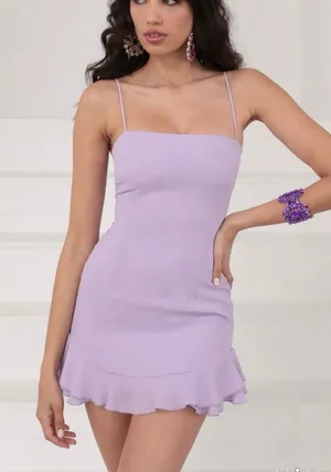 Lucy in the Sky Lavender Sleeveless Bow-Back Dress thumbnail 1