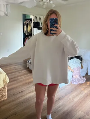 Cream sweatshirt Tan Size XXL thumbnail 1
