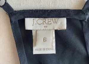 NWOT-J. CREW-BLACK CAMISOLE TOP-SIZE 6 Adjustable straps, brand new, never worn thumbnail 5