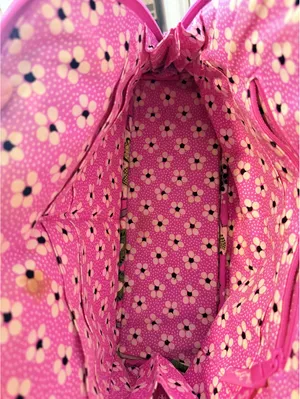 Vera Bradley Womens OS Viva La Vera Pink Green Floral Quilted Frame Satchel Bag thumbnail 15