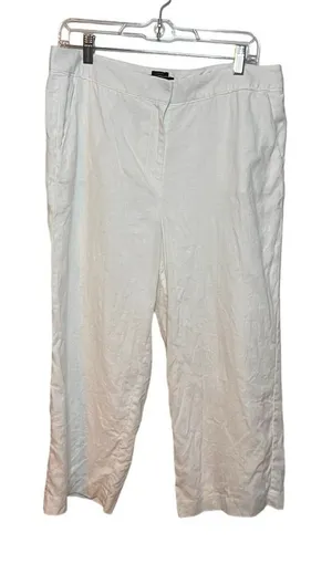 Talbots  Linen Pants Size 10 White thumbnail 1
