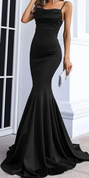 Boutique Black Bodycon With Sequin Bust Prom Dress thumbnail 1