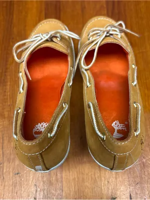 Timberland Skipher Mule Tan Boat Moccasin Wedge Leather size 7 thumbnail 3