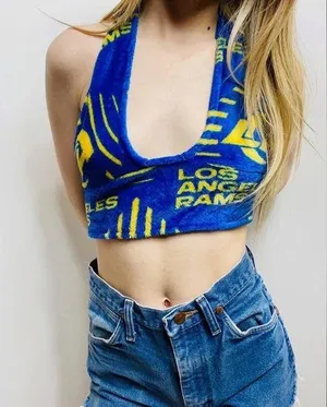 LA Rams Halter Top Blue thumbnail 1
