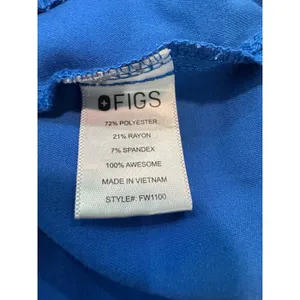 FIGS Royal Blue Catarina One-Pocket Scrub Top Women’s Size Small Style FW1100 thumbnail 3