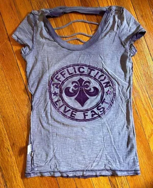 Affliction *Reversible* Cutout Tee thumbnail 1