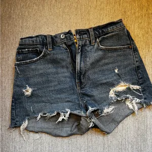Abercrombie & Fitch Blue Distressed Jean Shorts thumbnail 1