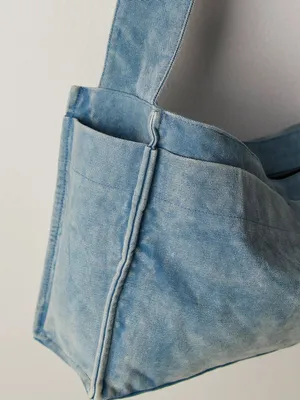 NWT Free People Camp Crush Sling Bag ~ Blue~SOLD OUT!! thumbnail 5