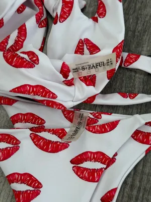 shein cutout kisses bikini set thumbnail 5
