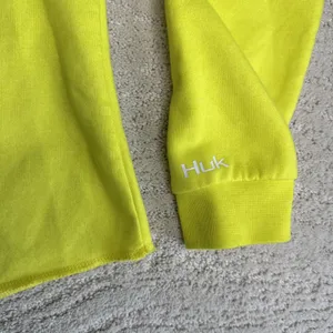 Womens‎ Huk Fishing Large Long Sleeve Crewneck Sweater Yellow thumbnail 2
