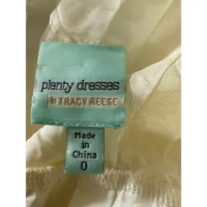 Plenty by Tracy Reese Yellow‎ Floral Lace preppy y2 Dress mini y2k fairy whimsi thumbnail 5
