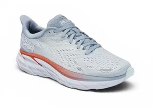 Hoka Women's Blue Fog Plein Air Running Shoe with Coral Stripe size 9 thumbnail 1