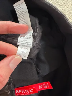 SPANX Leather-Like High Rise Jogger Pants Black Size XS 20283R thumbnail 6