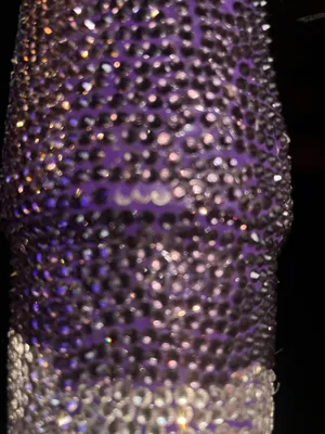 Stanley cup with purple and silver Gems thumbnail 4