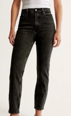 Abercrombie & Fitch Mom High Rise Dark Jeans Size 25 thumbnail 1