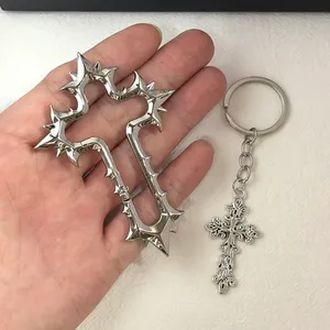 Cross Keychain Charm for Men Women Car Keychain Key Ring Bag Charm Carabiner thumbnail 4