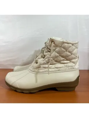 Sperry Syren Quilted Waterproof Wool Women's Boot Size 8 thumbnail 3