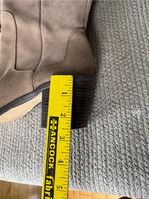 Seychelles Taupe Suede Over-the-Knee Block Heel Boots Sz 8 thumbnail 3