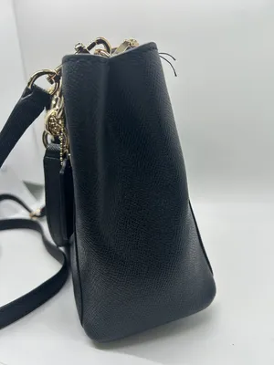 Coach Black Pebbled Leather Christie Satchel Tote Handbag Purse w/ Wallet 🌺🌺 thumbnail 3