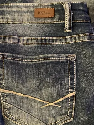 BKE Denim Blue Cotton Blend Payton Jeans Womens Size 26x31.5-- Rise 8" Rodeo thumbnail 7