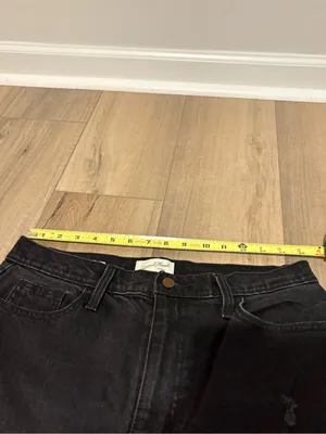 Universal Threads High-Waist vintage straight Cropped Jeans‎ black size 10/30R thumbnail 6