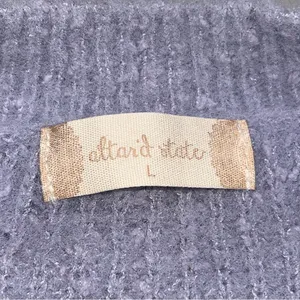 NEW Altar’d State Purple V-Neck Plein Air Sweater thumbnail 6