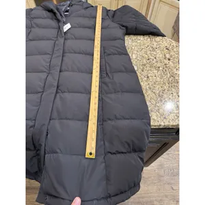 DKNY Women's Bibbed Hooded Puffer Coat Black Size XXL Long thumbnail 15