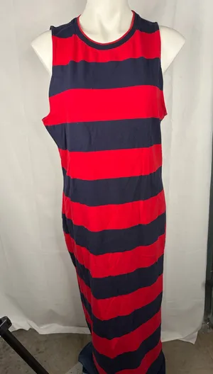 A New Day Striped Sleeveless Dress thumbnail 1