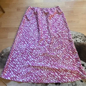 DIESEL Y2K Patterned Pink Satin Midi Skirt Size Medium‎ thumbnail 7