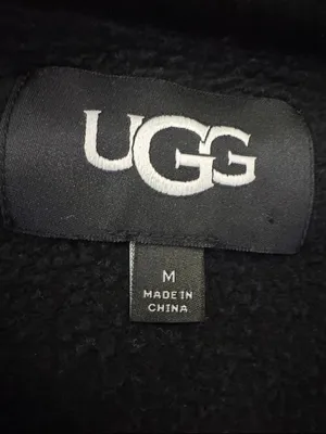 UGG Adryann Hoodie M 24” p2p Black $128 Retail NWOT thumbnail 3