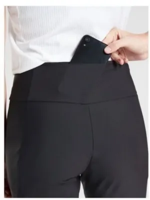 Athleta Stellar City Tight Size 14 Black High Rise Leggings Pilates‎ Sporty Chic thumbnail 3