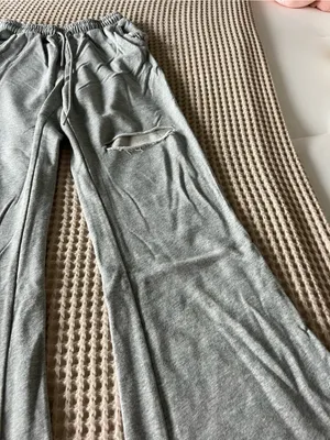 Adika Gray Wide-Leg Lounge Pants thumbnail 2
