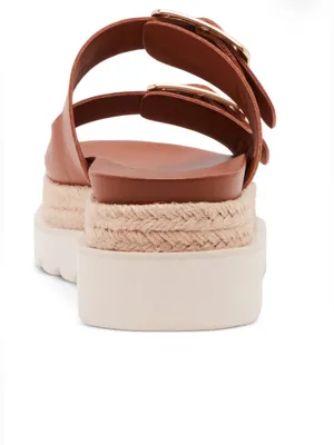 Madden Girl Mythical Espadrille Platform Sandals Dark Caramel Women's Size 7 thumbnail 3