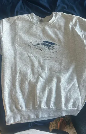 WVU Crewneck Gray Size M thumbnail 1