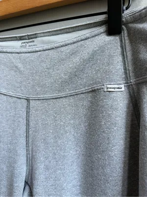 Patagonia Capilene 3 Midweight Polartec Pants Leggings Base Layer Gray Large thumbnail 3