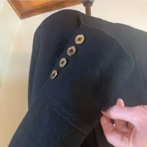Micheal Kors Black Double-breasted Pea Coat Size 4 thumbnail 3