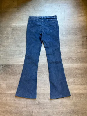 Theory Blue Corduroy Pants Size 2 Low Rise Flare Bootcut Retro Y2K Style thumbnail 5