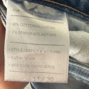 Kancan Jeans Womens Flare Bell Bottom‎ Distressed Blue Denim Pants Size 29 thumbnail 6