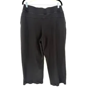 Pact Sweatpants Wide Leg Size L Black Organic Cotton Loungewear Athleisure thumbnail 5