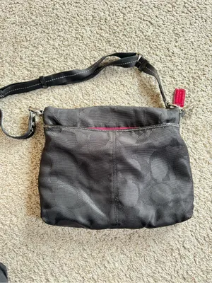 Coach Daisy Black Crossbody Bag with Signature Jacquard thumbnail 6