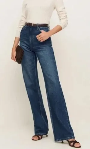 Reformation Wilder High Rise Wide Leg Jeans Women's Sz. 23 (US 00) thumbnail 1