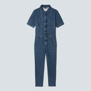 Everlane The Supersoft Jean Coveralls Size‎ 2 Denim Short Sleeve Jumpsuit thumbnail 2