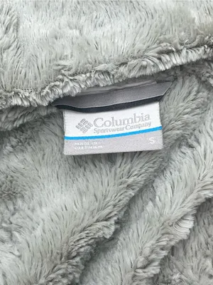 Columbia Womens Blue Navy Quilted Fleece Lined Full Zip Hooded Jacket Coat Small thumbnail 8
