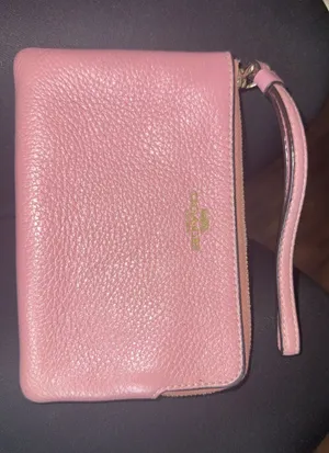 Pink Coach Wristlet Leather thumbnail 1