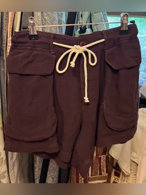 NWT Free People Off-Shore Utility Shorts - chocolate brown - XS thumbnail 9