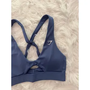 Gymshark Peek A Boo Sports Bra Worn Blue Size XS thumbnail 3
