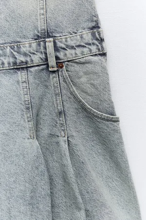 Zara Denim Dress Mini Casual Jeans Jean thumbnail 7