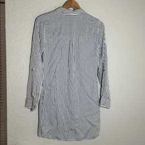 Abercrombie & Fitch Blue White Stripe Shirt Dress Pockets Preppy Beach Old Money thumbnail 6
