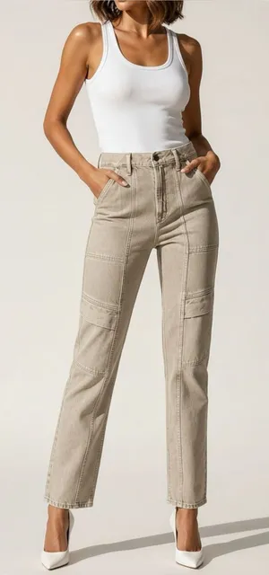 AGOLDE Cooper Cargo Jeans, Drab, 29” thumbnail 1